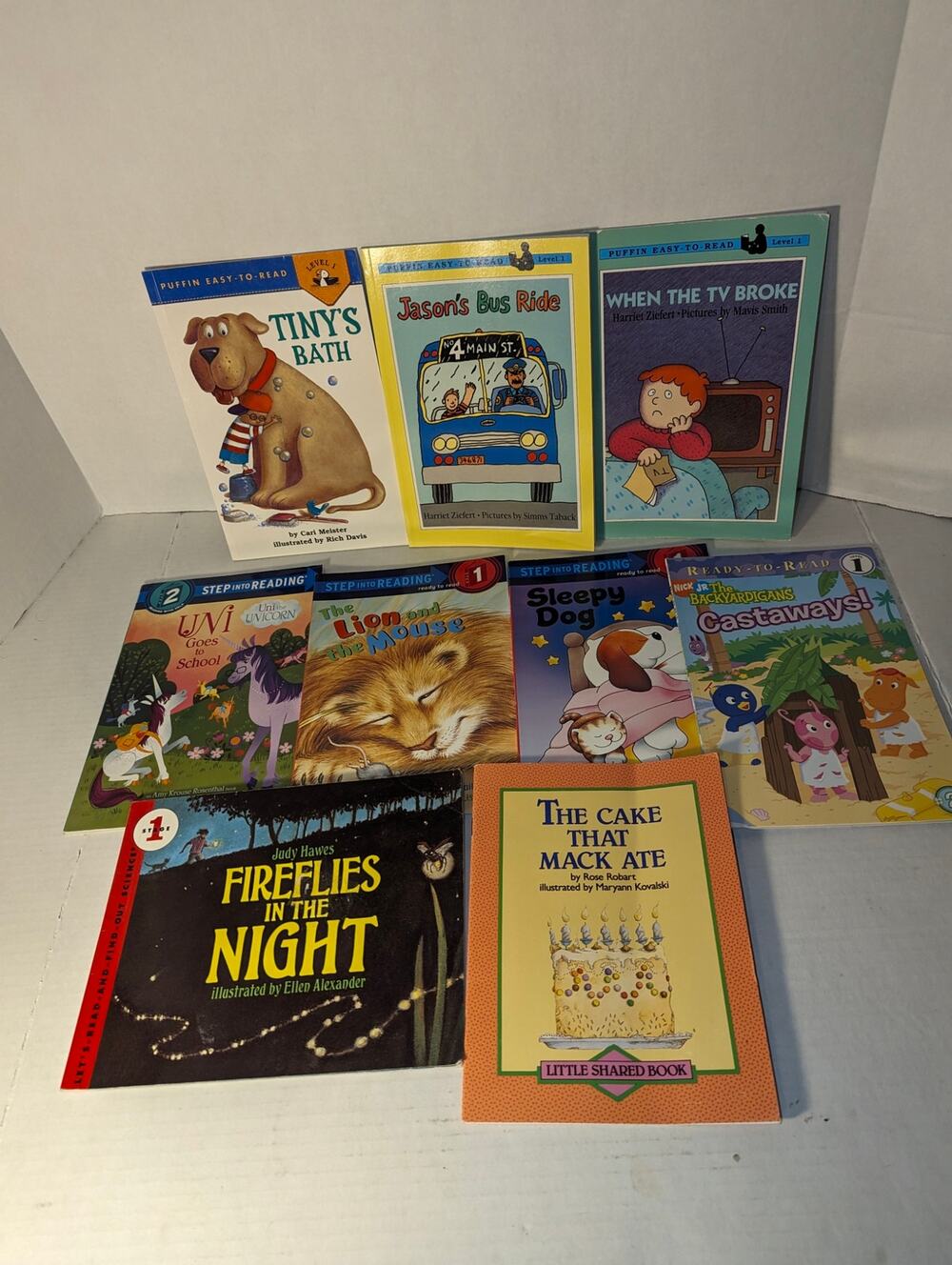 Lot 8 Vintage First Reader Level 1 PB Books Puffin Easy To Read New Rare